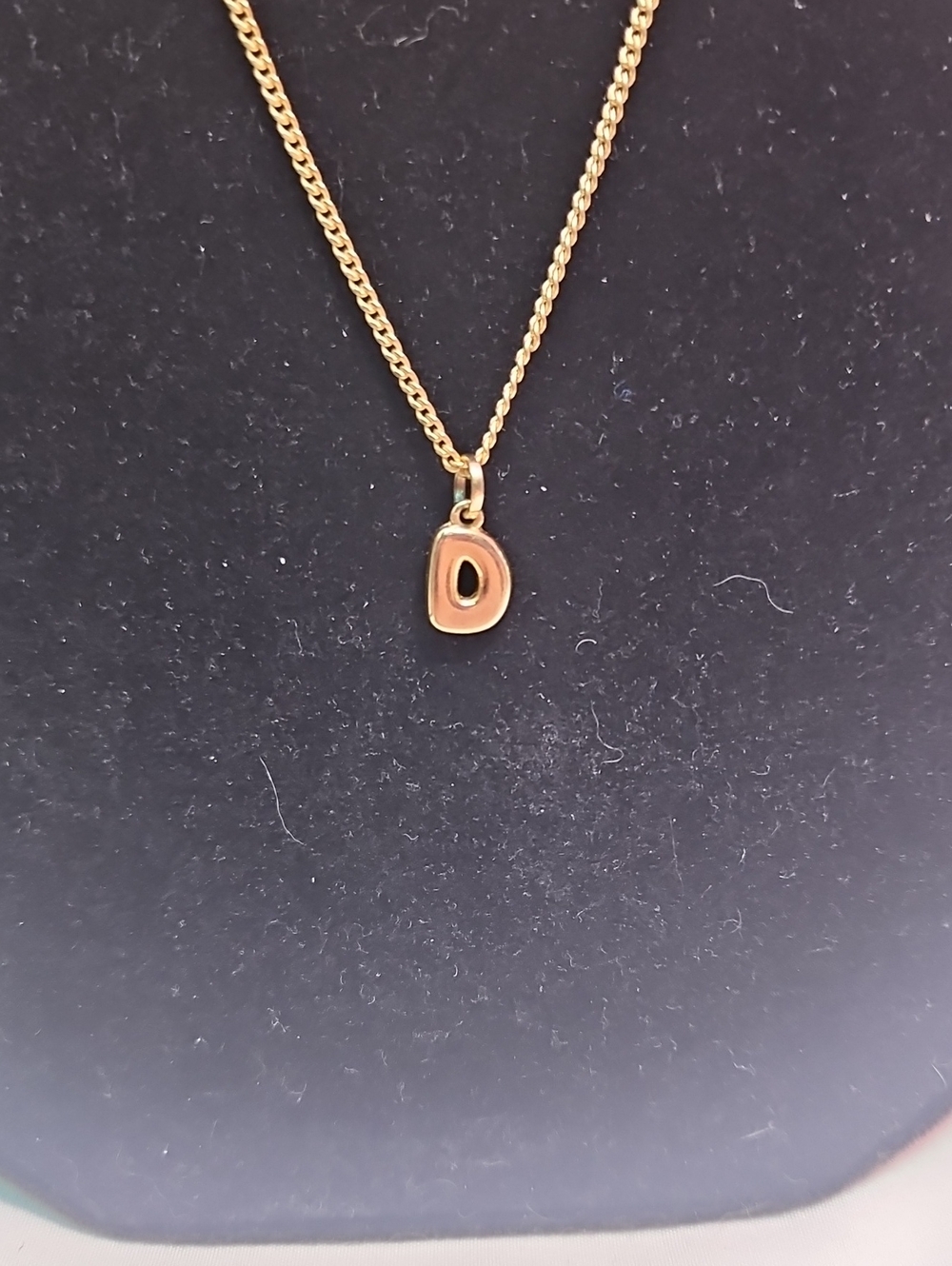 Gold Initial 'D' Pendant Necklace - Women's Jewelry